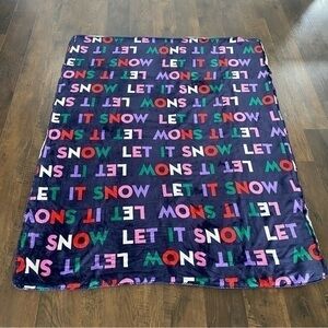 Let it snow throw blanket
